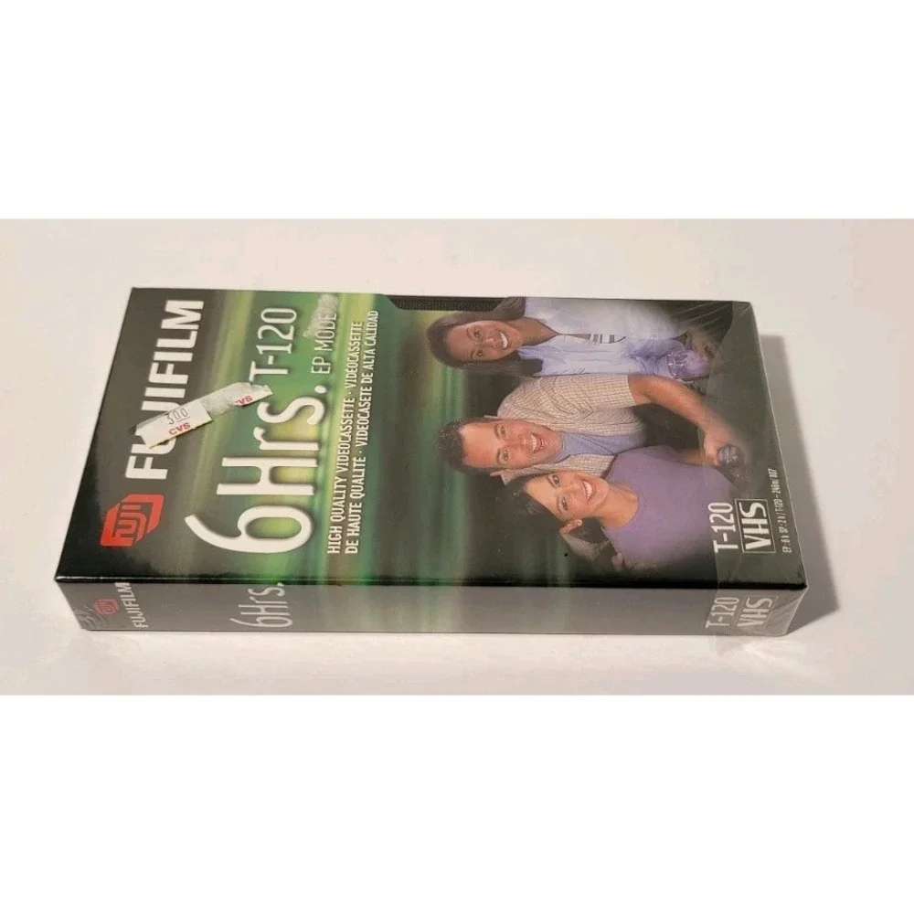 FUJIFILM 6 hrs. T-120 EP MODE High Quality‎ Videocassette Vhs Tape / NEW, Sealed